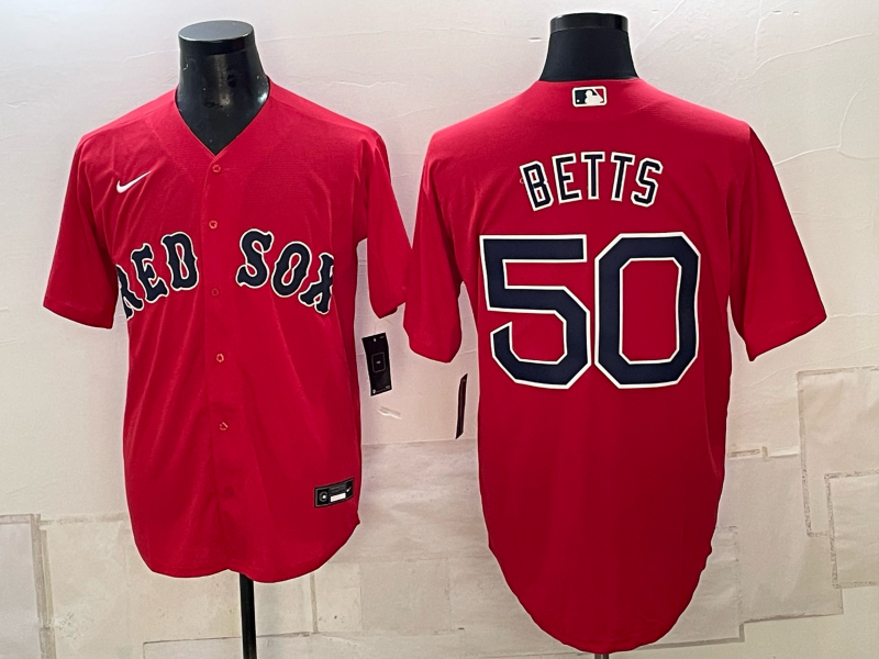Men Boston Red Sox #50 Betts red 2026 Nike MLB Jerseys 101103
